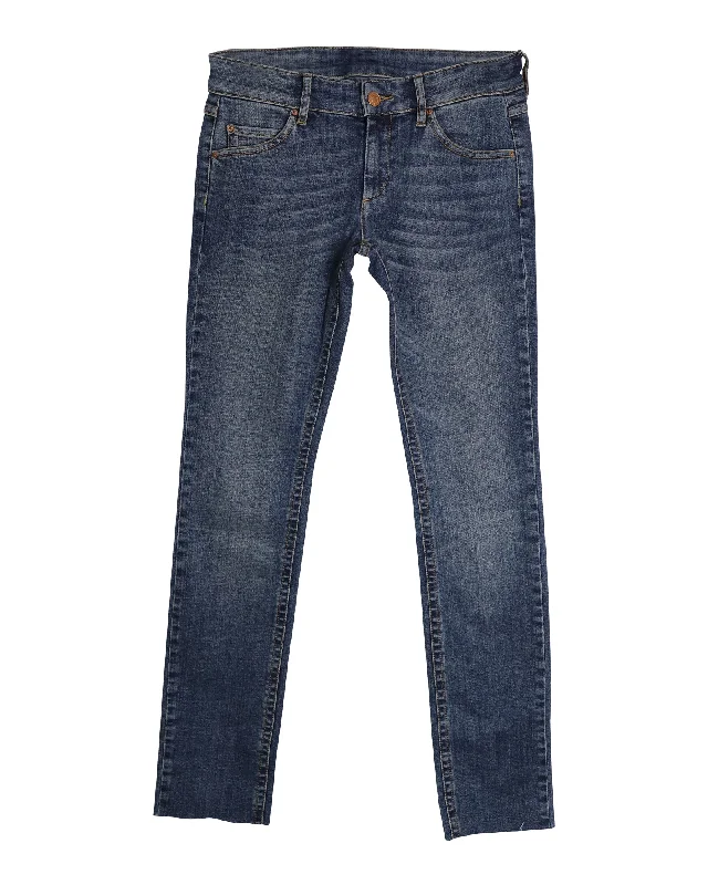 Limited Quantity Isabel Marant Slim Fit Jeans in Blue Cotton Denim