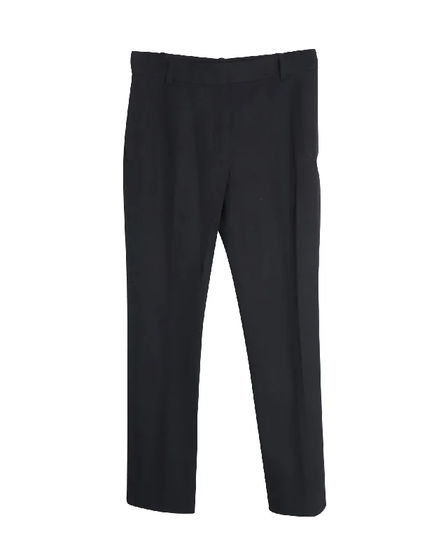 Inventory Reduction Joseph Zoran Gabardine Stretch Trousers In Black Viscose