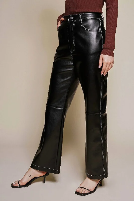 Buy Now Luxe Leather Pants In Black