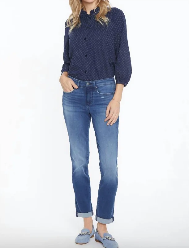Unmissable Offer Margot Girlfriend W/ Rolled Cuff Jean In Heron Wash