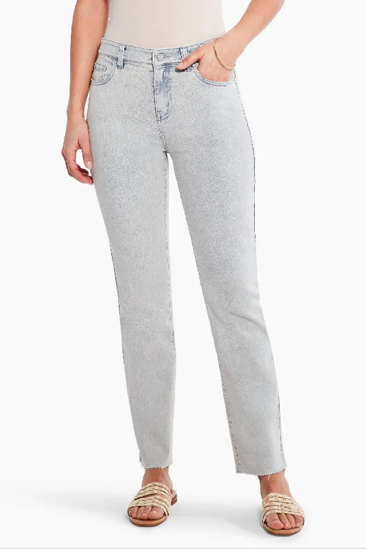 Bargain Bin Mid Rise Straight Ankle Jean In Salt