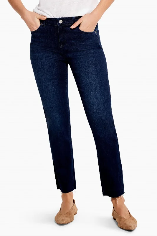 Blowout Deals Mid Rise Straight Ankle Jean In Twilight