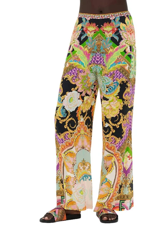 Weekend Special Minimal Wide Leg Pant In Sundowners In Sicily