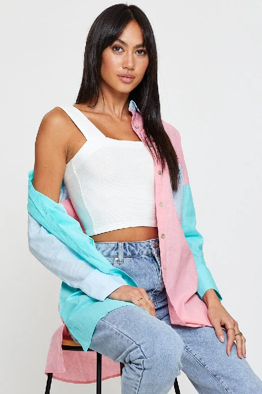 Deal of the Week Multi Oversized Shirts Long Sleeve