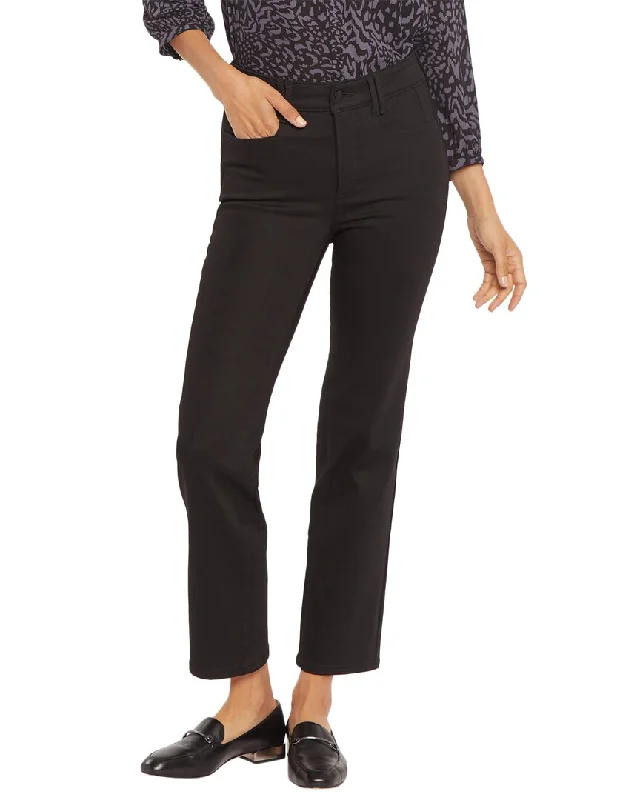 Last Chance NYDJ Thigh Shaper Black Rinse Ankle Crop Jean