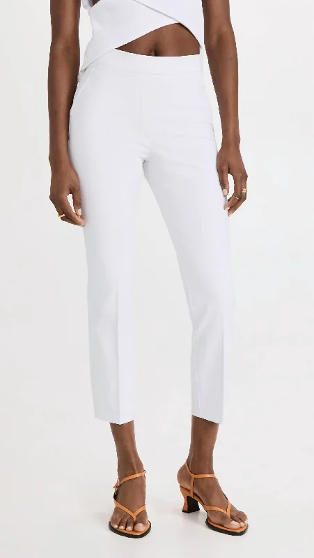 Today’s Deal On-The-Go Ankle Slim Straight Pant In Classic White