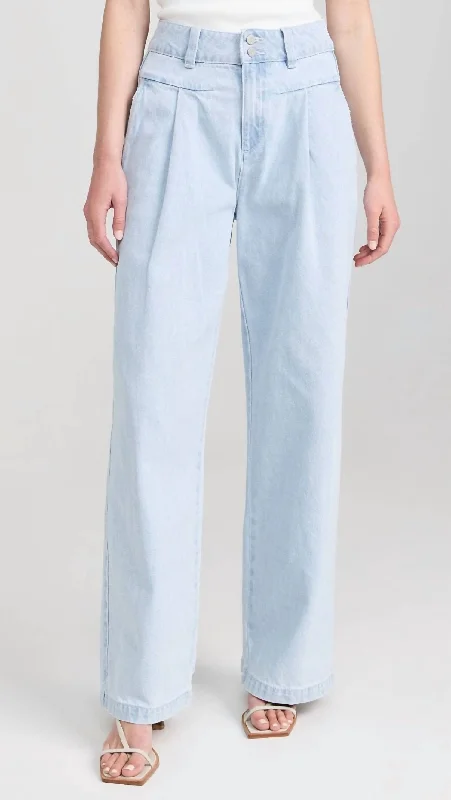 Buy More, Save More Pleated Iris Pant In Light Blue