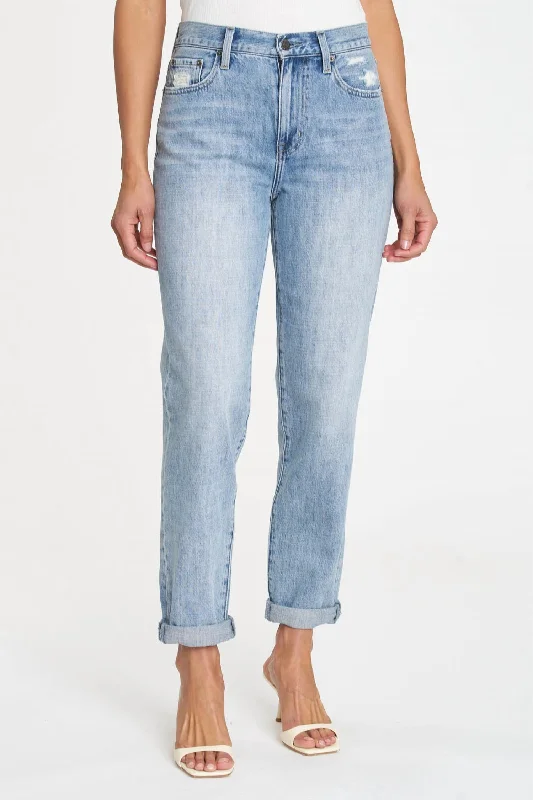 Best Bargains Presley High Rise Relaxed Roller Jean In Fusion
