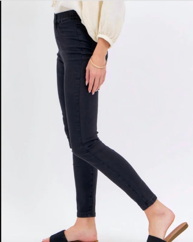 Discount Deals Pull On Skinny Jeans In Black