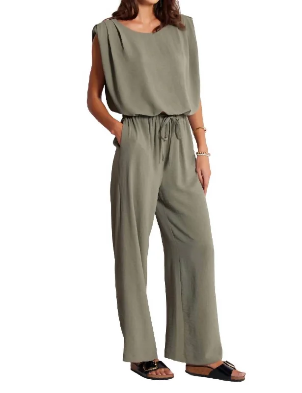 Mega Sale Serafina Drawstring Pant In Olive