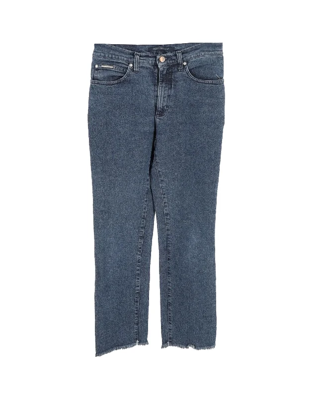 Referral Discount Valentino Boyfriend Jeans in Blue Denim