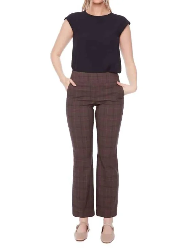Exclusive Online Offer Vinlee Plaid Techno Boot Leg Pant