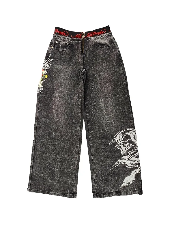 TIME-Limited Offer Women's Lks Dragon Front Zip Jean In Vintage Grey