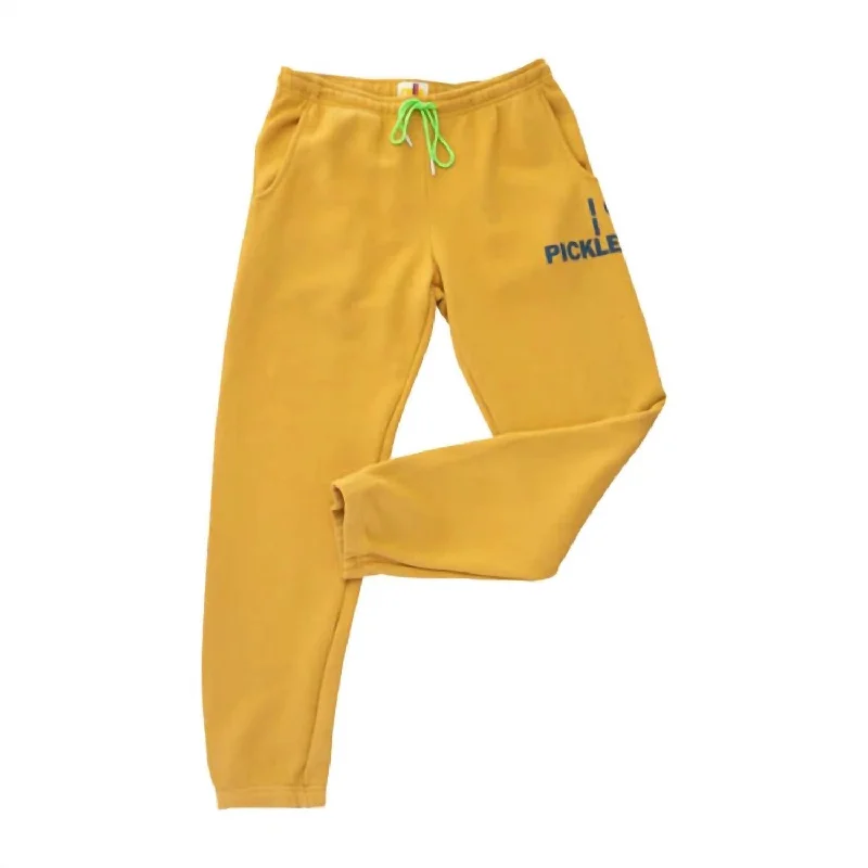 Take Advantage Women's Pickleball Sweatpant In Gold