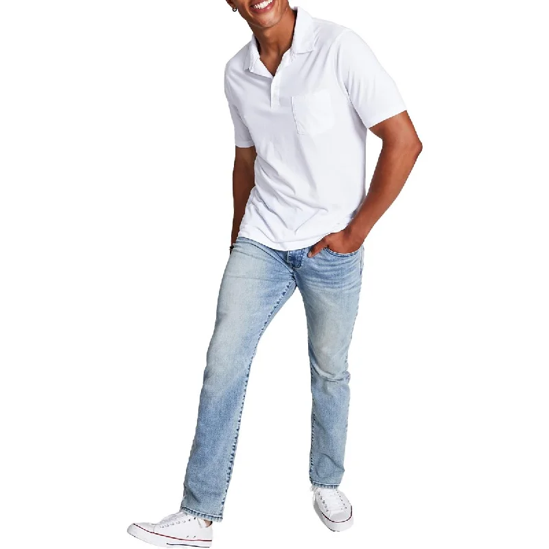 Discount Extravaganza And Now This Mens Pocket Collared Polo