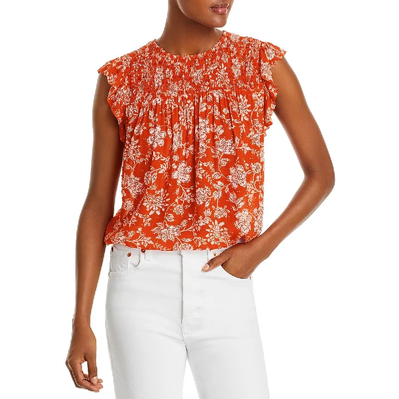 Today’s Deal Aqua Womens Paisley Rayon Blouse