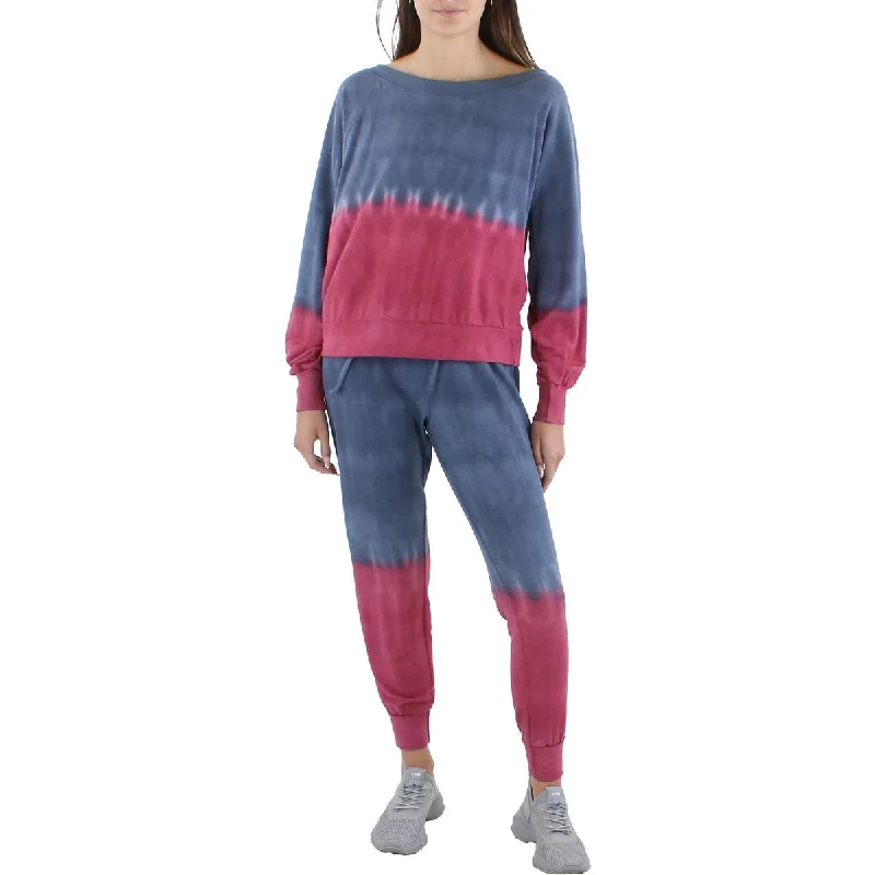 Take Advantage Ava + Esme Womens Tie-Dye Fleece Lined Jogger Pants