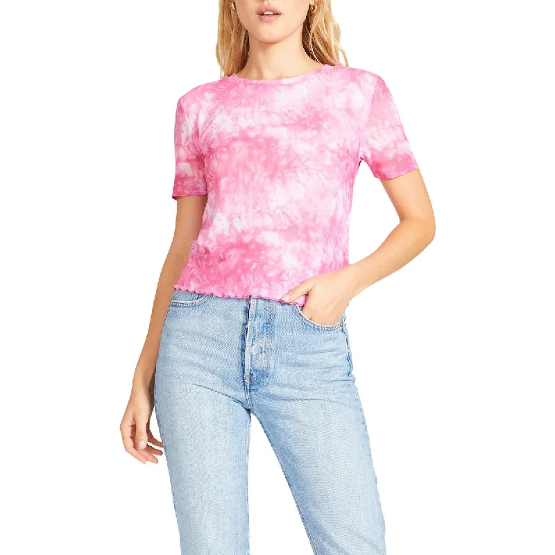 Limited Availability BB Dakota by Steve Madden Womens Tie-Dye Crewneck Pullover Top