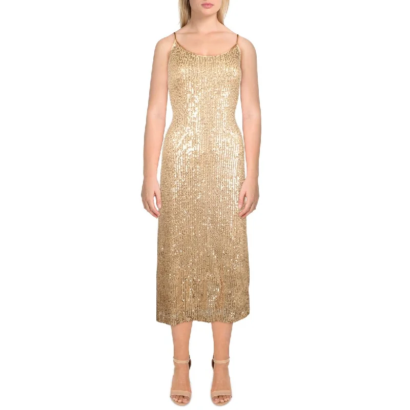 Price Drop BCBGeneration Womens    Sequin Long Sheath Dress