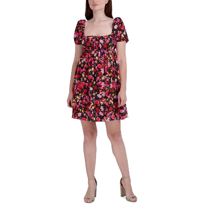 Super Sale BCBGeneration Womens Tie Front Mini Fit & Flare Dress