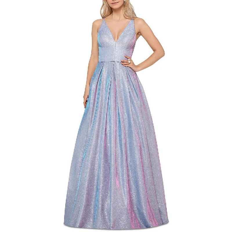 Fantastic Offers Blondie Nites Womens Juniors Metallic  Evening Dress