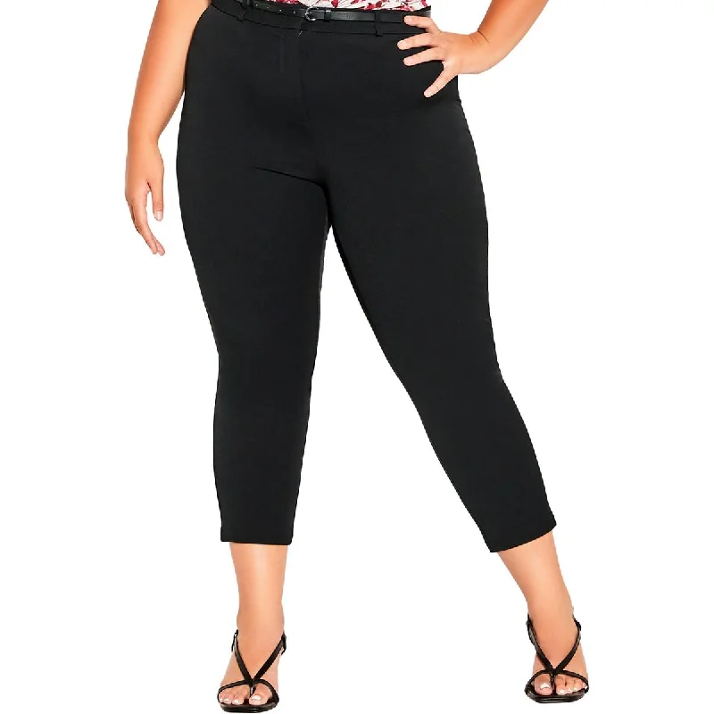 Now or Never City Chic Womens Plus High Rise Business Dress Pants