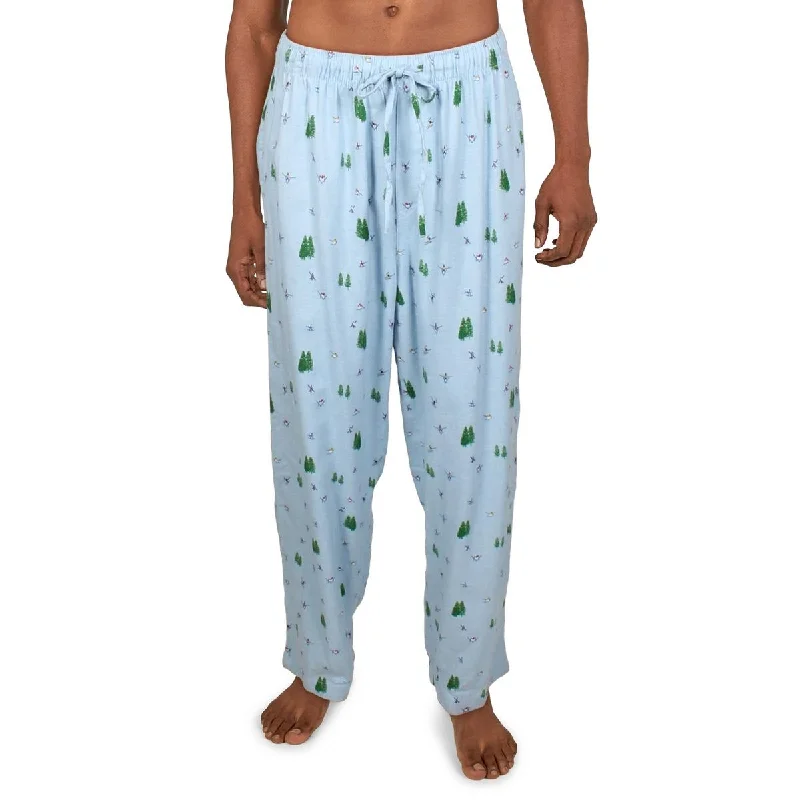 Special Promotion Club Room Mens Flannel Ski Print Pajama Bottoms