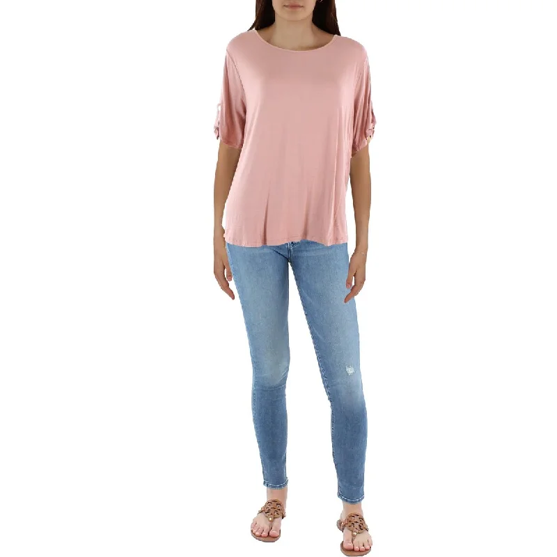 Stock Clearance Coin 1804 Womens Plus Slub Knit Blouse