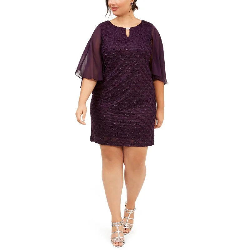 Season Finale Sale Connected Apparel Womens Plus Sequin Party Cocktail And Party Dress