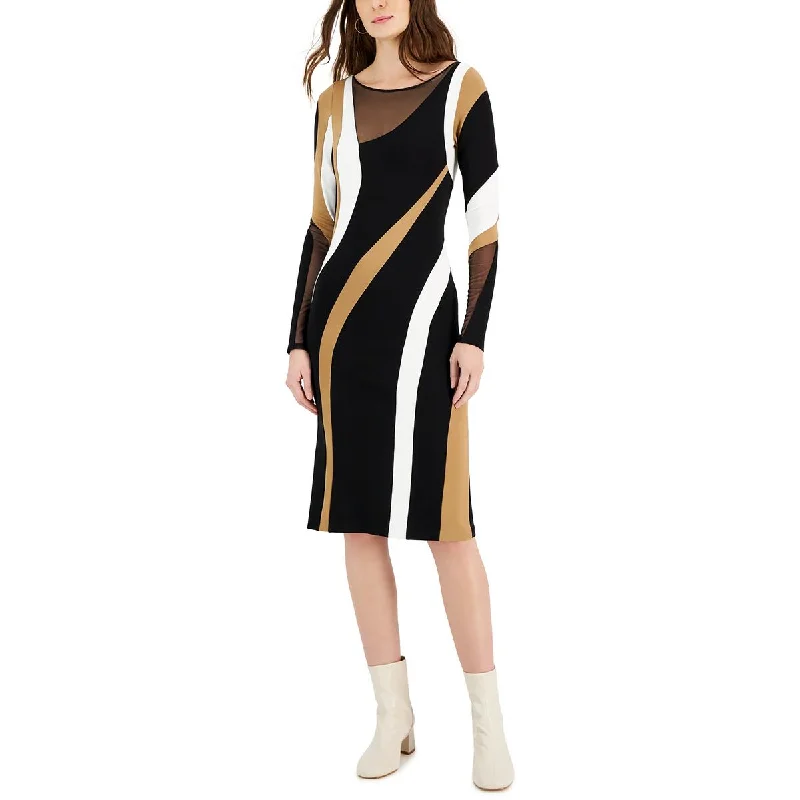 Bonus Savings Donna Karan Womens Crepe Sheath Dress
