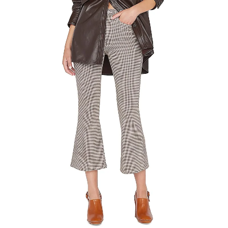 Steals and Deals FRAME Womens High Rise Cropped Flared Pants