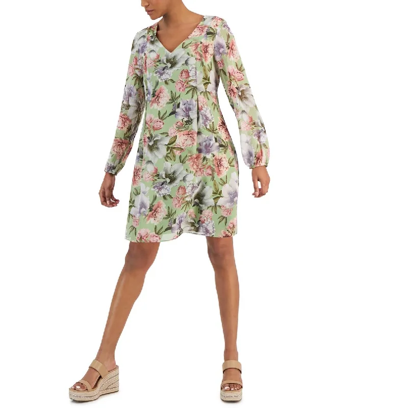 Special Offer INC Womens floral Tie Back Shift Dress
