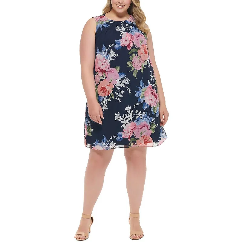 Price Smash Jessica Howard Womens Plus Floral Knee Shift Dress