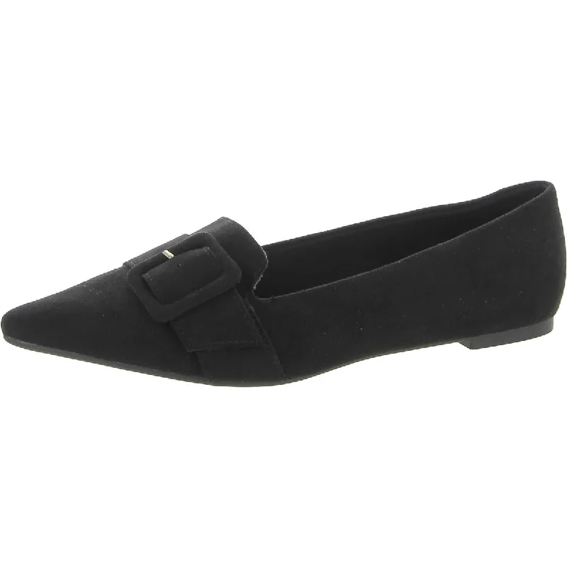 Midnight Madness Journee Collection Womens Faux Suede Pointed Toe Loafers