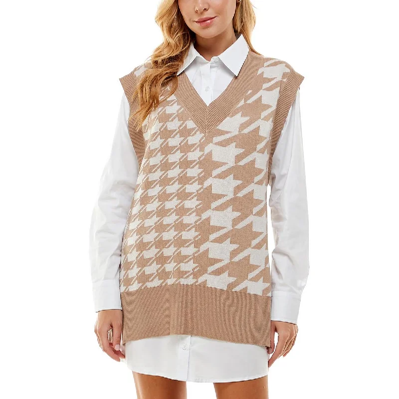 Year-End Sale Kingston Grey Womens Juniors Short Sweater Two Piece Dress