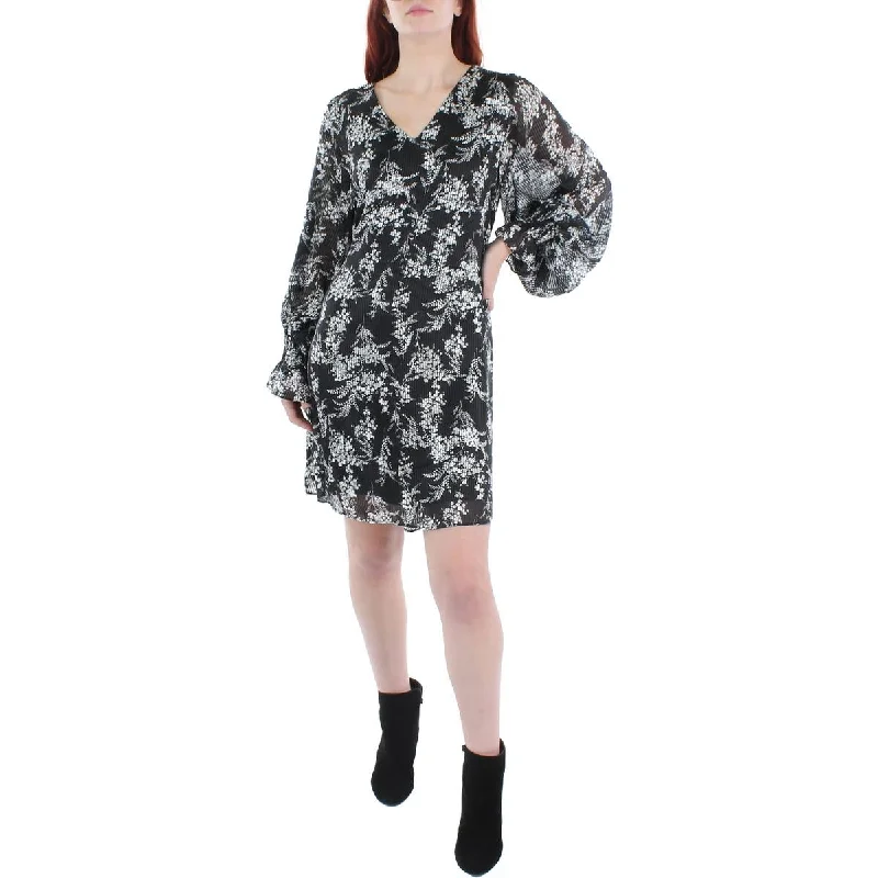Instant Discount MSK Womens Chiffon Floral Shift Dress