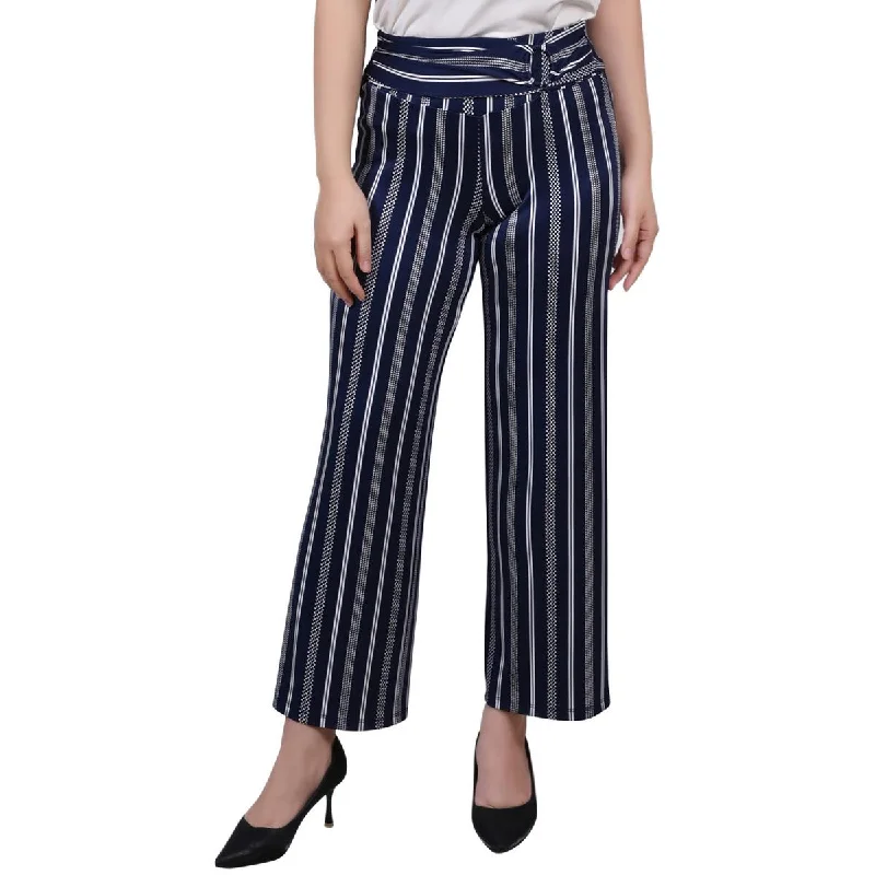 Lowest Price NY Collection Womens Petites Belted  Cropped Pants