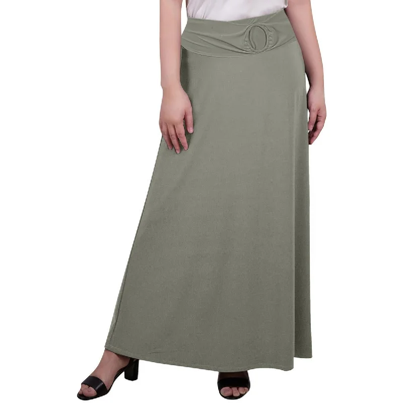 Instant Savings NY Collection Womens Petites Jersey Long Maxi Skirt