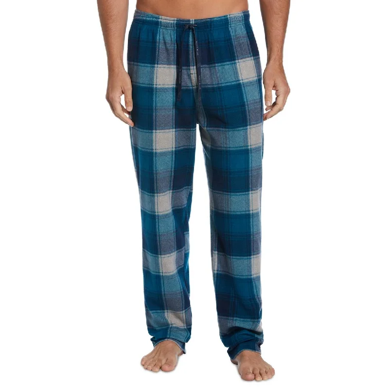 Seasonal Clearance Perry Ellis Portfolio Mens Fleece Plaid Sleep Pant