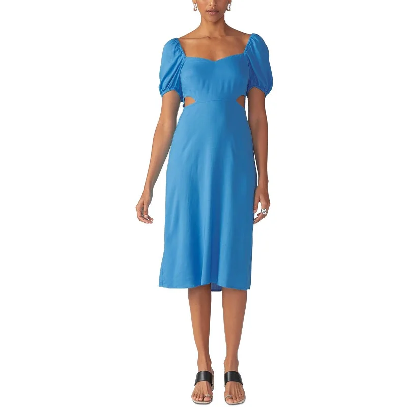 Price Reduction Sanctuary Womens Cut-Out Mid-Calf Midi Dress