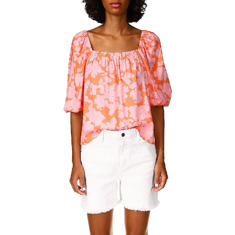Buy Now Sanctuary Womens Floral Print Square Neck Blouse