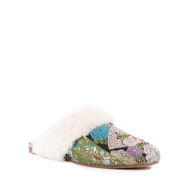 Big Discounts Seychelles Women's In Your Dreams Jacquard Cozy Faux Fur Slipper Mule