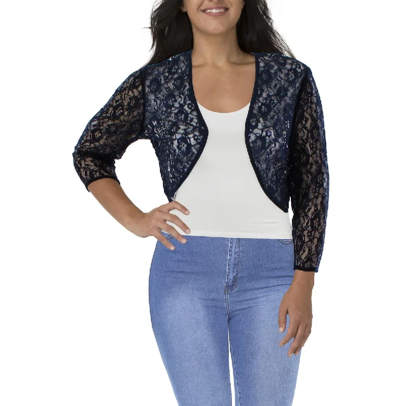 Weekend Special SLNY Womens Lace Long Sleeves Bolero