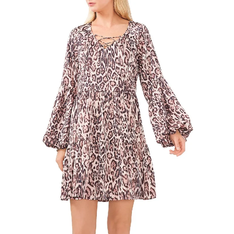 Savings Bonanza Vince Camuto Womens Animal Print Short Mini Dress