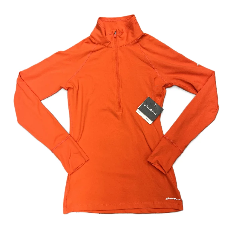 Limited Stock Athletic Jacket By Eddie Bauer In Coral, Size: Xs
