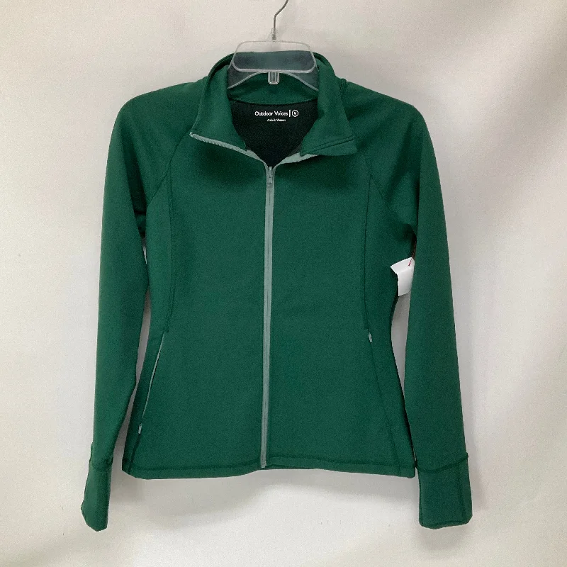 Final Clearance Athletic Jacket By Outdoor Voices In Green, Size: M