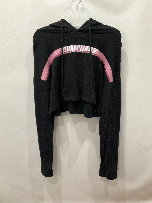 Daily Deals Athletic Sweatshirt Hoodie By Gym Shark In Black, Size: M