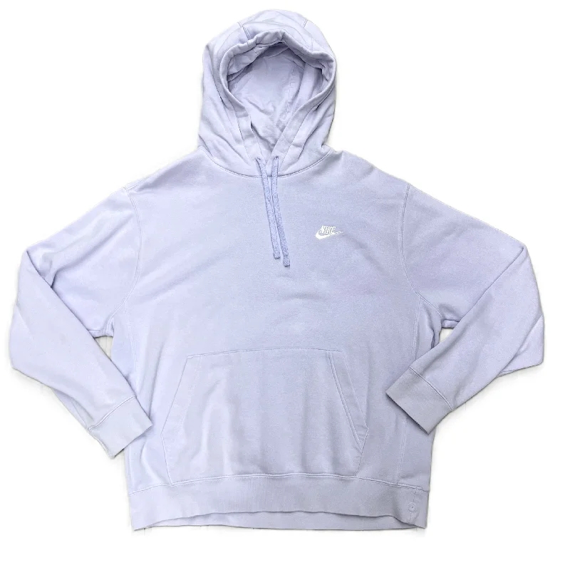 Customer Appreciation Sale Athletic Sweatshirt Hoodie By Nike Apparel In Purple, Size: L