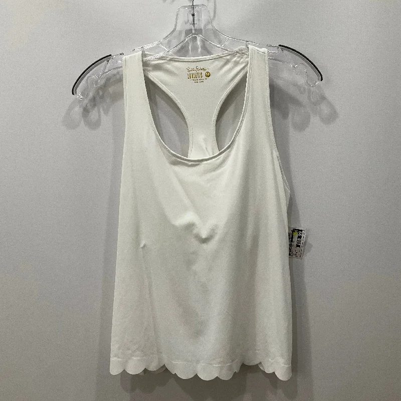 Savings Event Athletic Tank Top By Lilly Pulitzer In White, Size: M