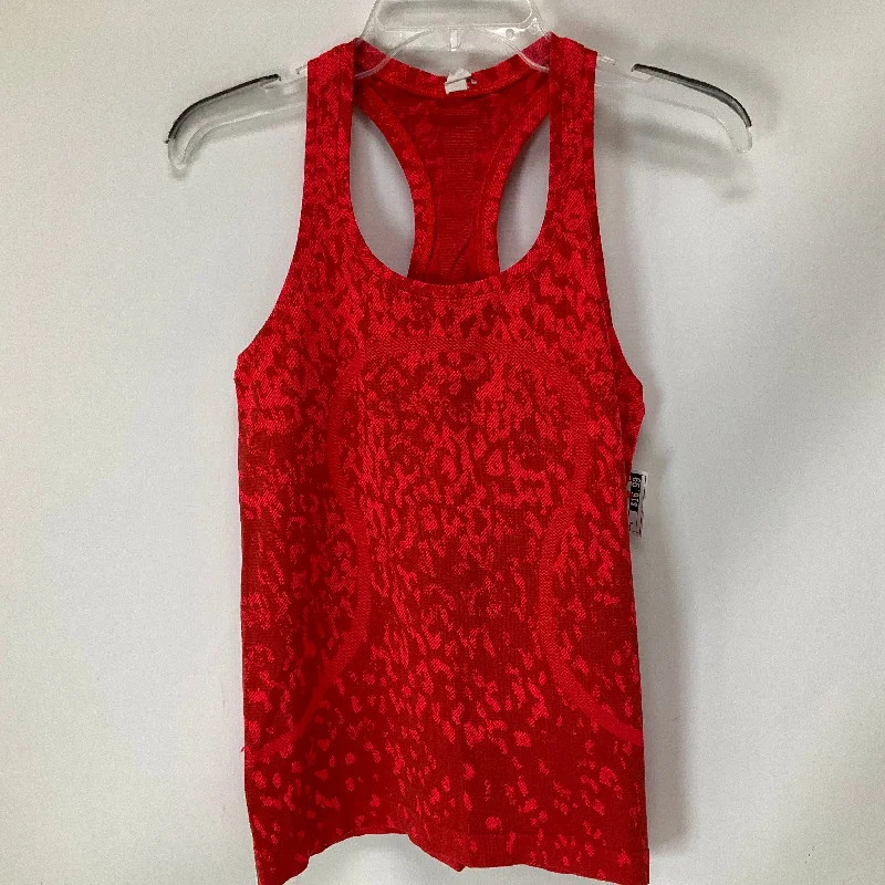 Huge Savings Athletic Tank Top By Lululemon In Red, Size: 6